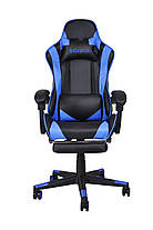 Крісло геймерське Bonro B-2013-1 синє, фото 2