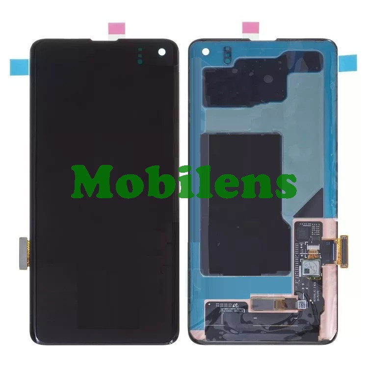 Samsung G973, Galaxy S10 Дисплей + пачскрин (модуль) чорний Original (AMOLED)