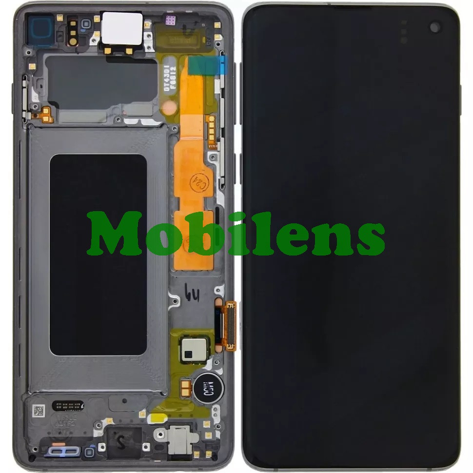 Samsung G973, Galaxy S10 Дисплей + пачскрин (модуль) *в чорній рамці Original (AMOLED)