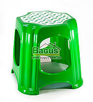 Табурет пластиковий 33,5х33,5х32 см зелений Горизонт (GR-05025-4)