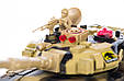 Танк Абрамс на радіокеруванні на акумуляторі бойовий пісочний захисний Буря у Пустелі можна зібрати танковий бій, фото 3