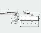 Доводчик дверний DORMA TS Profil EN2/3/4 без тяги до 100 кг до 1250 мм колір коричневий, фото 3