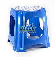 Табурет пластиковий 33,5х33,5х32 см синій Горизонт (GR-05025-1)