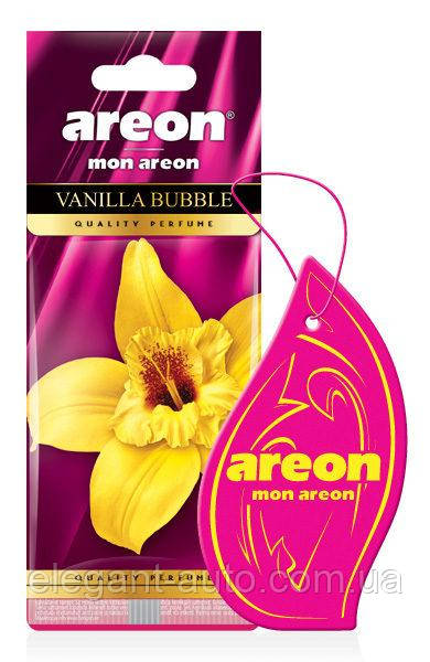 Освіжувач сухий лист - "Areon" - Mon лист - Vanilla-Bubble (Ваніль-Жуйка) (10шт/уп)