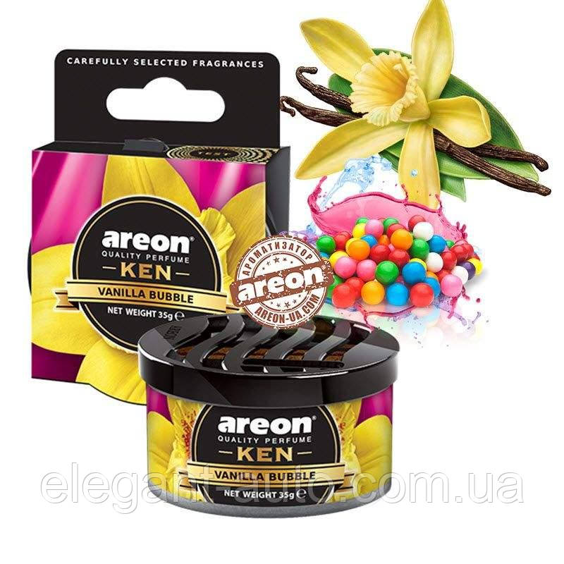 Освіжувач сухий консерва 35gr - "Areon" - Ken - Vanilla-Bubble (Ваніль-Жуйка) (12шт/уп)