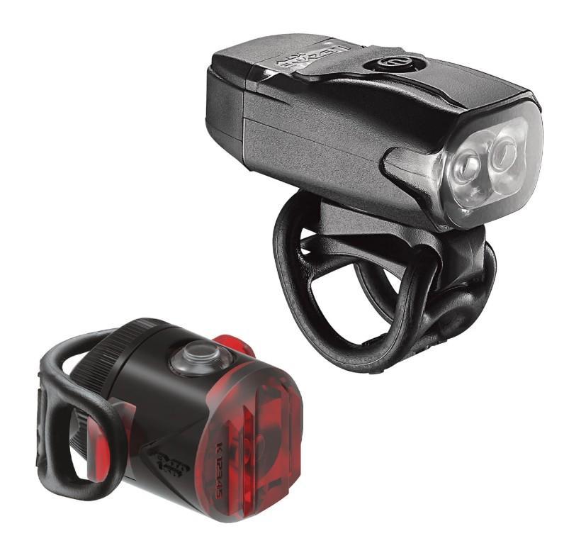 Комплект світла LEZYNE LED KTV DRIVE / FEMTO USB PAIR чорний 220/5 люменів Y13