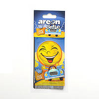 Освіжувач сухий лист - "Areon" - Smile Dry - New Car (Нова Машина) (10шт/360ящ)