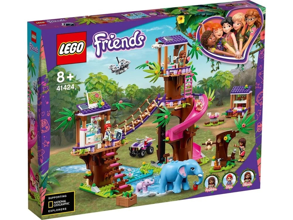 Lego Friends - Джунглі: штаб рятувальників (Jungle Rescue Base, 648 дет), 8+ (41424)