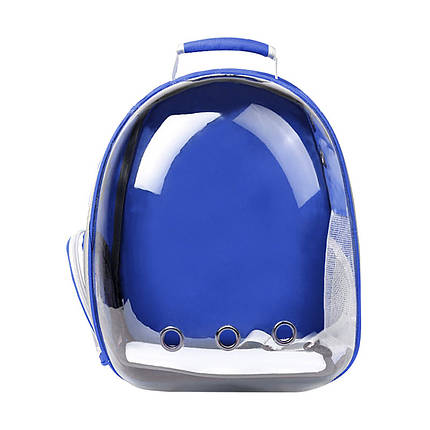 Рюкзак-переноска для кішок Taotaopets 253303 Panoramic Blue 35*25*42cm з ілюмінатором, фото 2