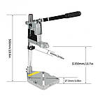Свердлильна стійка під Дриль - Шуруповерт (60 мм хід + Лещата в комплекті), фото 4