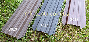 Штакетник Євроштакетник штахетник штакети 115 мм трапеція двосторонній матовий RAL7024 графітовий