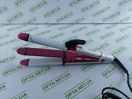 Плойка випрямляч для волосся Gemei GM 2921 3 в 1: утюжок - щипці - гофре
