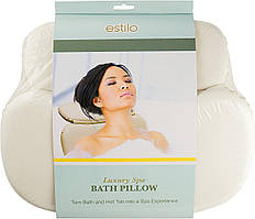 Подушка для ванни з присосками, водонепроникна Estilo Luxury Bath and Spa Pillow