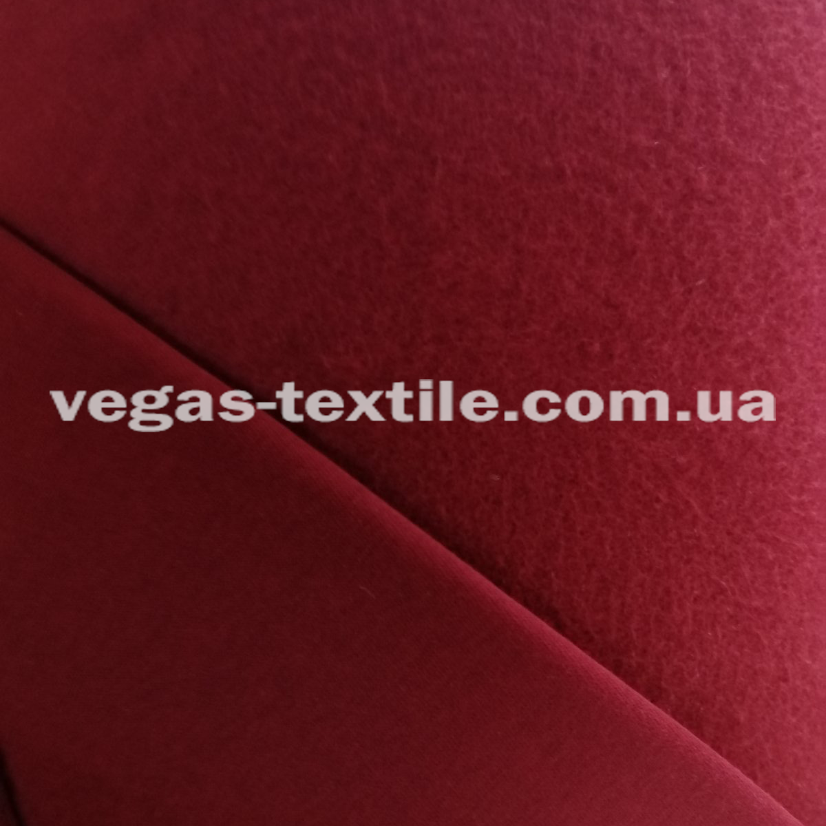 Тканина тринитка з начосом Бордова Туреччина, фото 1