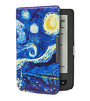 Чехол для PocketBook 614 Basic 2/3 (Plus) с рисунком Звёздная Ночь обложка электронной книги Покетбук