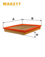 Фильтр воздушный Opel Kadett E; Vauxhall Astra-E, Astra-E Sedan, Belmont Wix Filters (WA6217) Demi: Залог