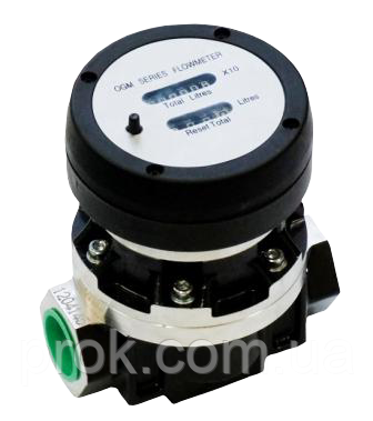 Витратомір рідини ОГМ-А-25 М (OGM-А-25) 20-160л./мін., алюмінієві шестерні.
