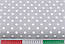 Бязь із білим горошком 1 см на сірому фоні (№22а), фото 2