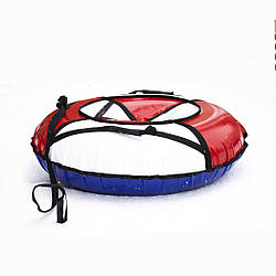 Тюбінг надувні санки ватрушка d 120 см серія Прокат Посилена Червоно - Білого кольору для дітей і дорослих