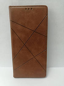 Чохол-книжка для Xiaomi Redmi Note 9 Pro, Note 9S бічний з підставкою протиударний Avantis business Brown