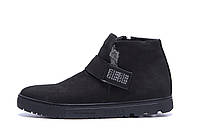 Мужские зимние кожаные ботинки ZG Black Night New