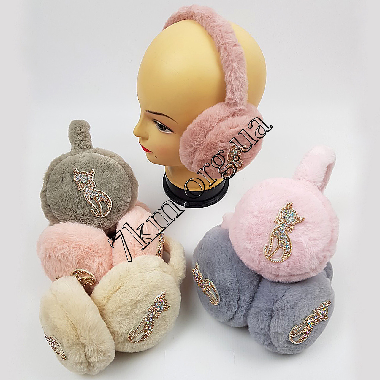 Купить Наушники детские меховые для девочек "Кошечка" Оптом 8417, цена ...