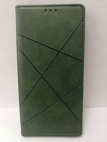 Чохол-книжка для Xiaomi Redmi Note 9 Pro, Note 9S бічний з підставкою протиударний Avantis business зелений