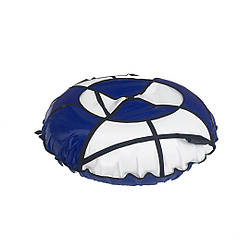 Тюбінг надувні санки ватрушка d 120 см серія Прокат Посилена White - Blue для дітей і дорослих