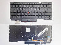 Клавиатура для ноутбуков Lenovo ThinkPad X1 Carbon Gen5 (2017) черная с подсветкой, с трекпоинтом