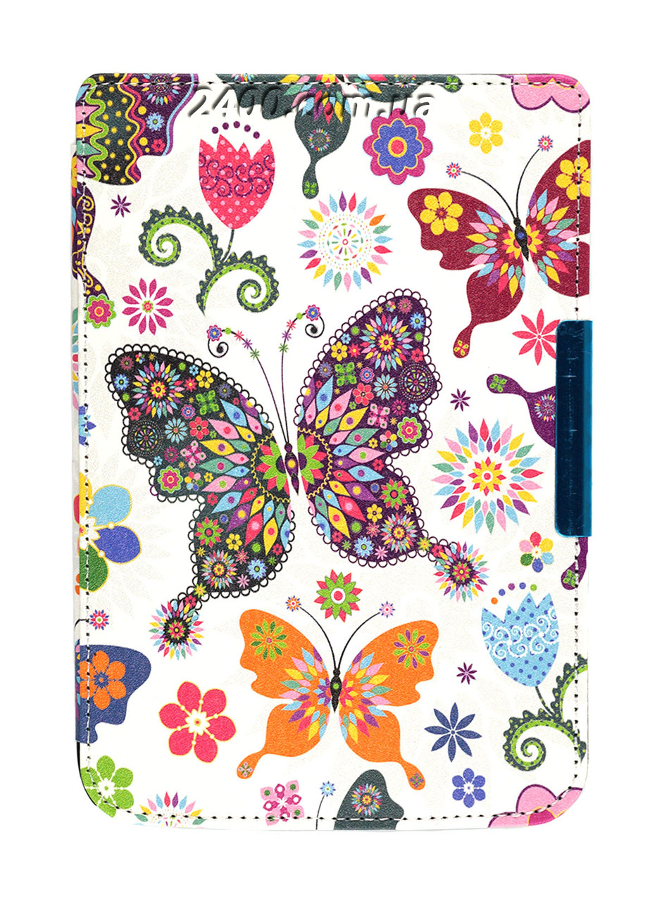 Чохол PocketBook 614 Basic 2/3 (Plus) - малюнок Метелики – обкладинка на електронну книгу Покетбук