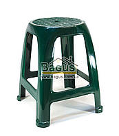 Табурет пластиковий 37х37х46 см темнозелений Полімерагро