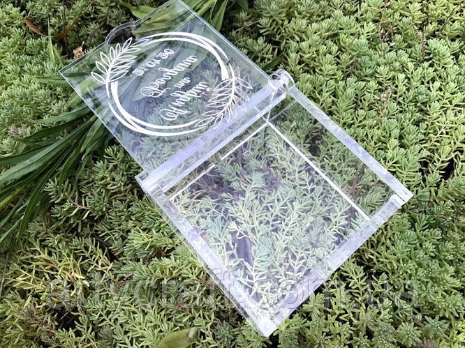 Купить Акриловая шкатулка для колец "Веточки" 10х10х5 см, цена 449 ...