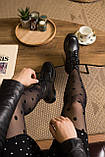Демісезонні жіночі черевики Dr.Martens Mono Black шкіряні чорні (мартинси), фото 10