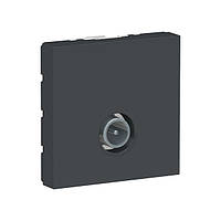 Розетка ТВ антрацит Unica New Schneider Electric NU346254