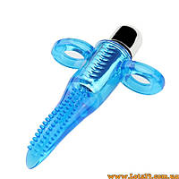 Вібратор на палець силіконовий стимулятор клітора та точки G вібро язик язичок пальчик тентакль