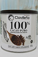 Какао без цукру 100% cacao puro Clavileno 250g