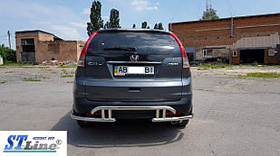 Захист заднього бампера на Honda CRV (c 2012-го)