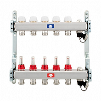 Коллектор (гребенка) ITAP 5 выходов, с расходомерами, укомплектованным устройством для удаления воздуха