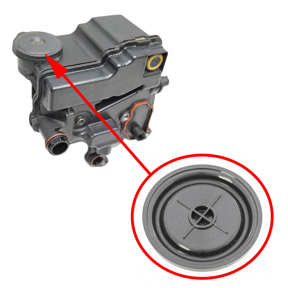 Мембрана масляного випаровувача Peugeot, Citroen, Ford, Fiat 2.0HDi 9671271480, 9670033180, 1180T6