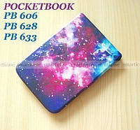 Повышенной прочности чехол обложка Космос для Pocketbook 606, 628 Touch Lux 5, 633 Покетбук