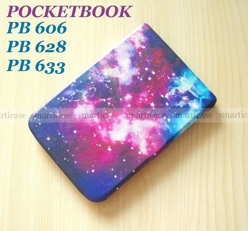 Повышенной прочности чехол обложка Космос для Pocketbook 606, 628 Touch Lux 5, 633 Покетбук - фото 1 - id-p1260233411