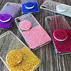 Чохол силіконовий Fashion popsoket для Samsung Galaxy A21 A215 pink, фото 5