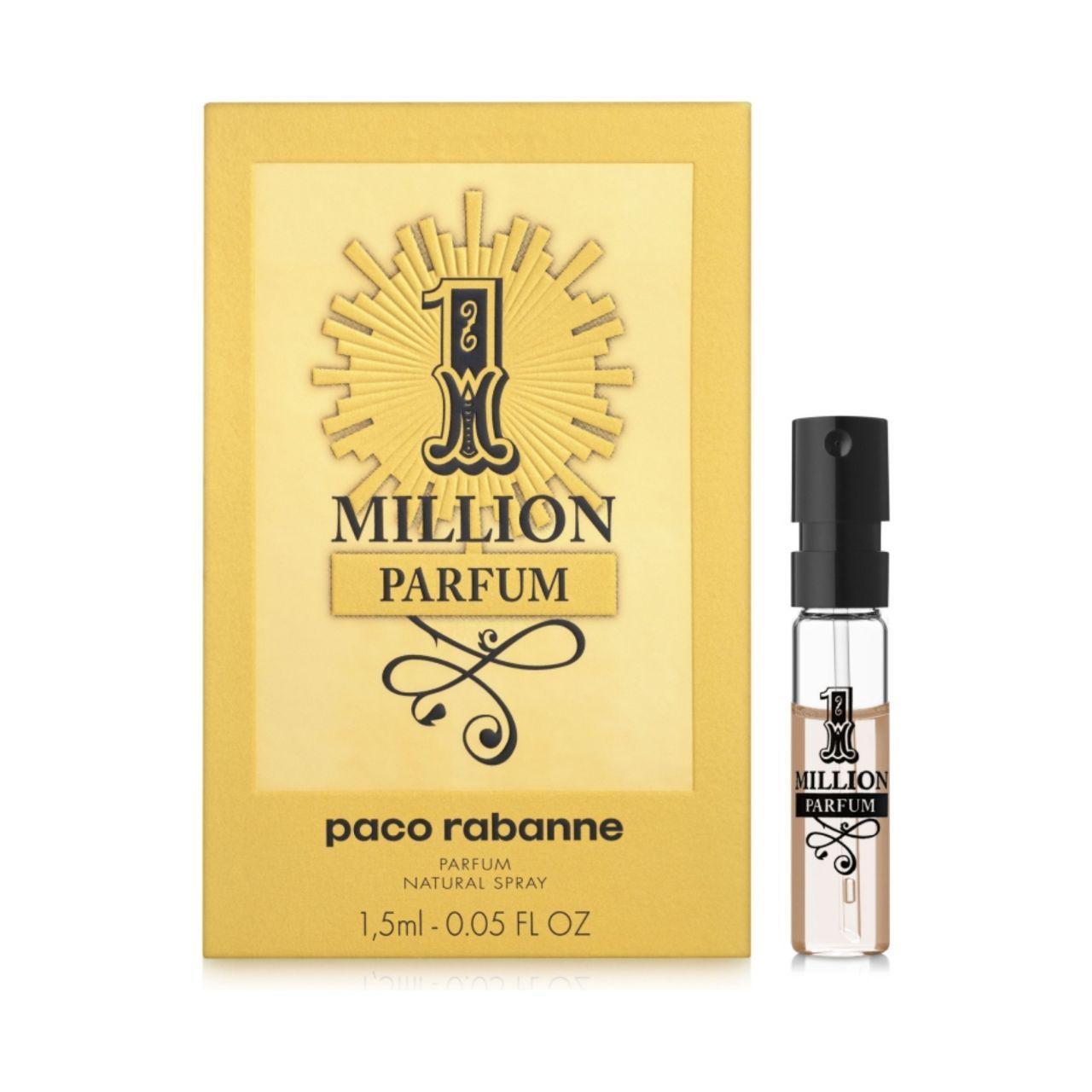 Брендові чоловічі парфуми Paco Rabanne 1 Million 1,5ml пробник оригінал, чудовий шкіряний аромат, фото 1