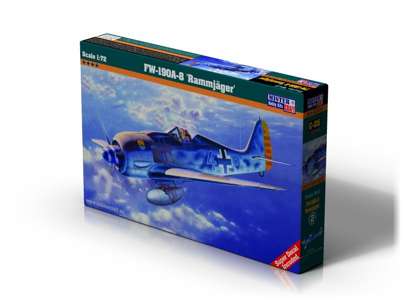 FW-190 A-8 RAMMJAGER. Збірна модель літака в масштабі 1/72. MISTER CRAFT C-05