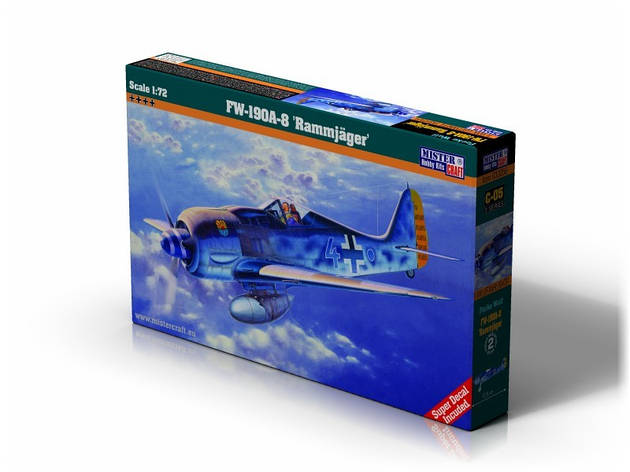 FW-190 A-8 RAMMJAGER. Збірна модель літака в масштабі 1/72. MISTER CRAFT C-05, фото 1