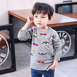 Теплий в'язаний светр джемпер на хлопчика, зріст 120 — 140, 5 — 7 років, фото 3