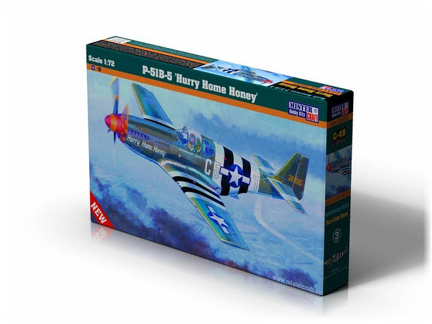 P-51B-5 Hurry Home Honey. Збірна модель літака в масштабі 1/72. MISTER CRAFT C-49, фото 1
