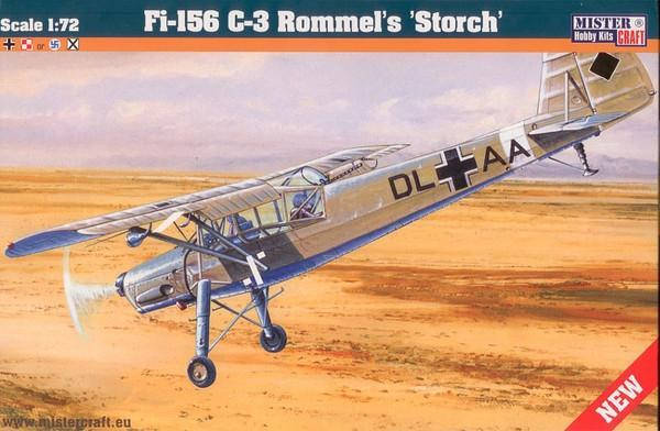 Fiesler Fi-156 C-3 "Rommel's Storch". Збірна модель літака в масштабі 1/72. MISTER CRAFT C-3, фото 1