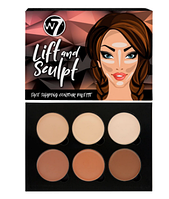 Палетка для контуринга лица W7 Lift & Sculpt Face Shaping Contour Palette