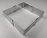 Кондитерська розсувна форма для випічки квадратна | нержавіюча сталь | 10×10 см | висота 4.9 см | розсувається до 18×18 см, фото 8